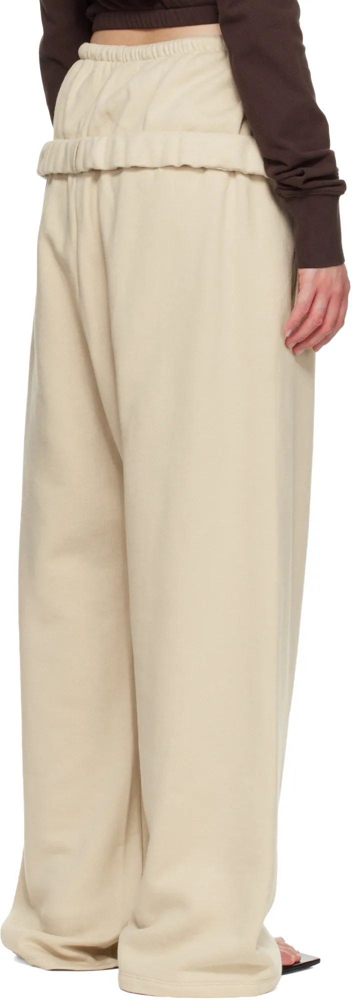 We11Done Layered Rolled Up Lounge Pants
