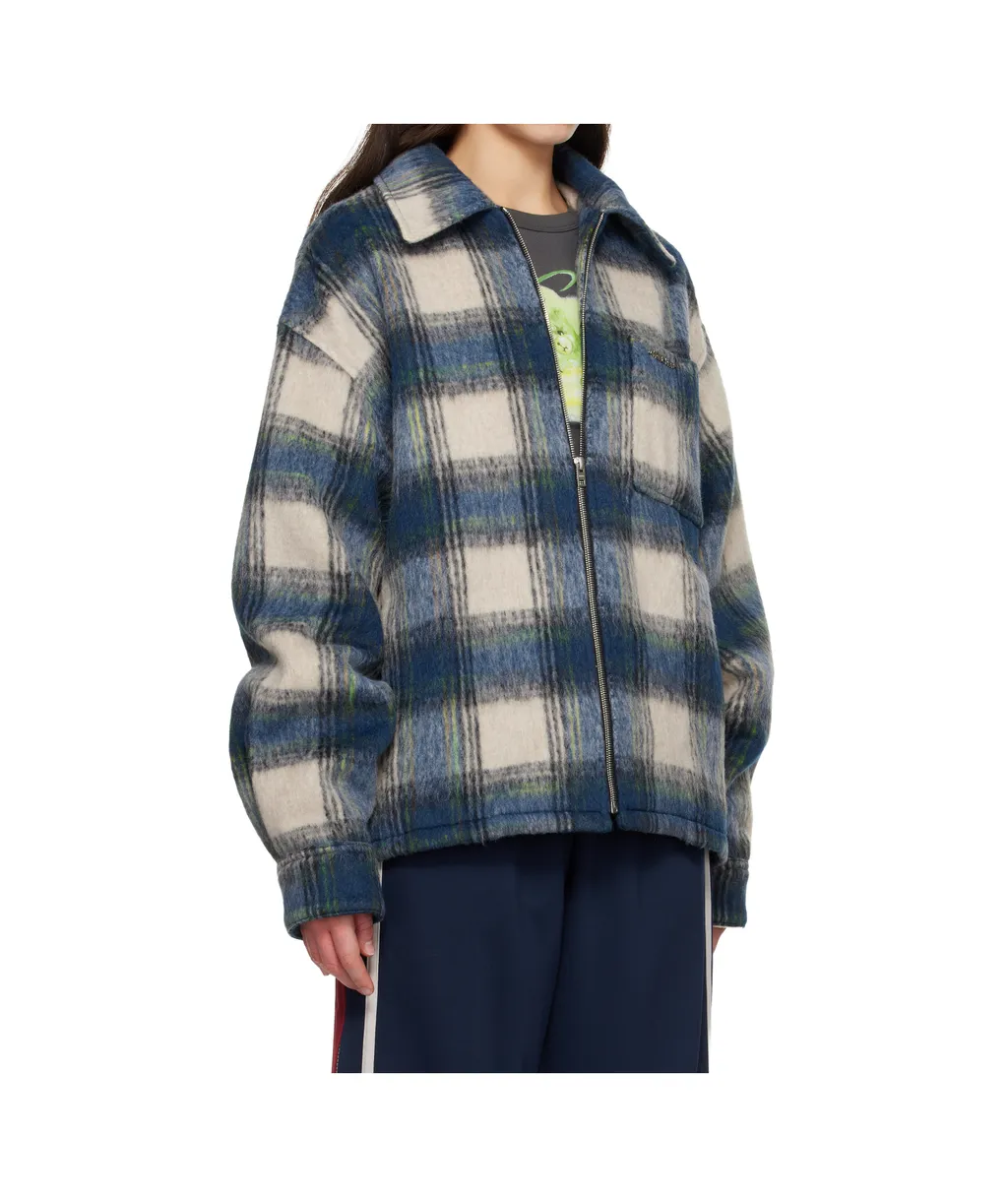 Zipped Checked Jacket