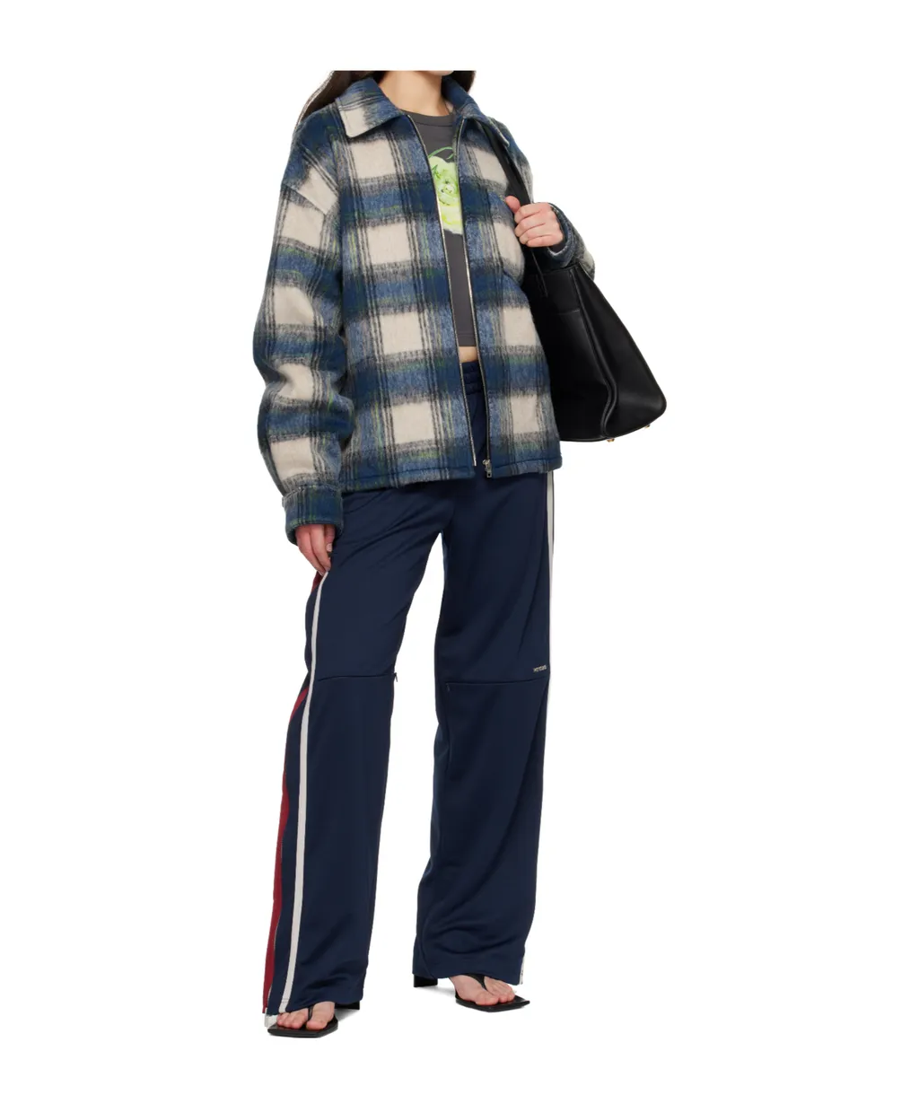 Zipped Checked Jacket