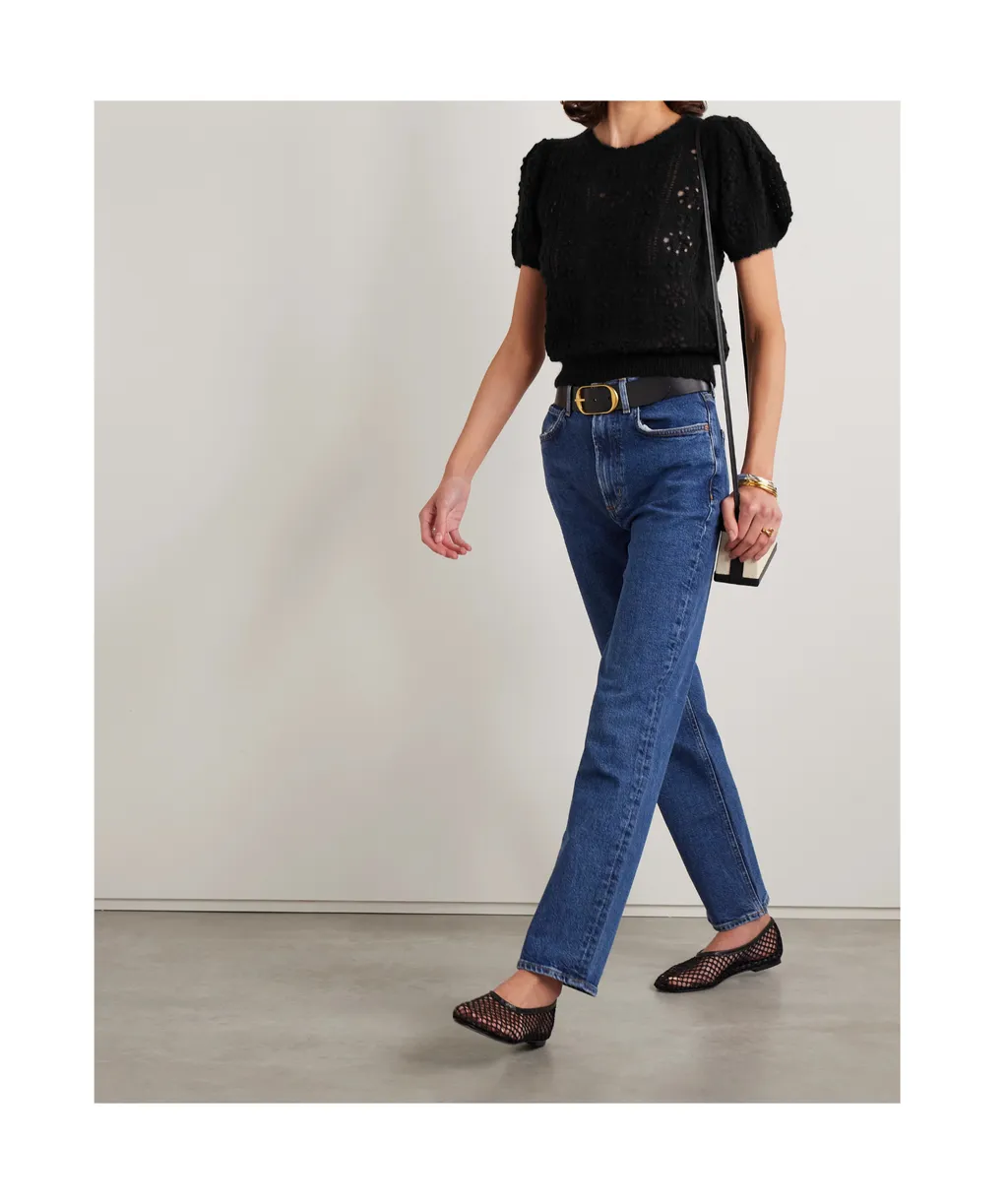 Short-Sleeved Knitted Top