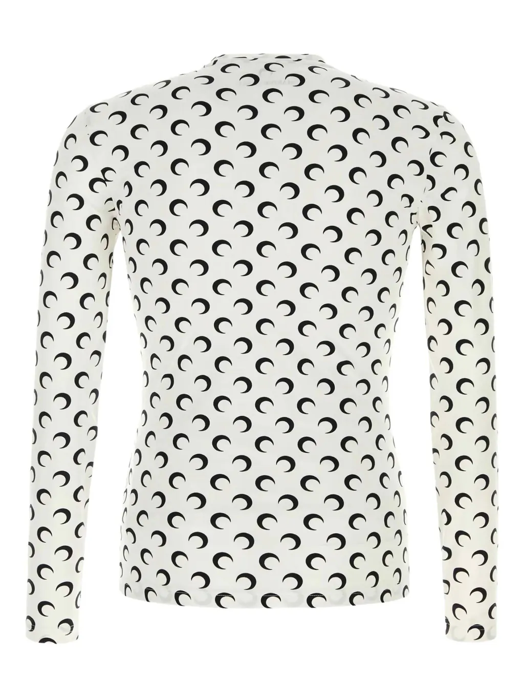 Marine Serre Moon Printed Jersey Crewneck Top
