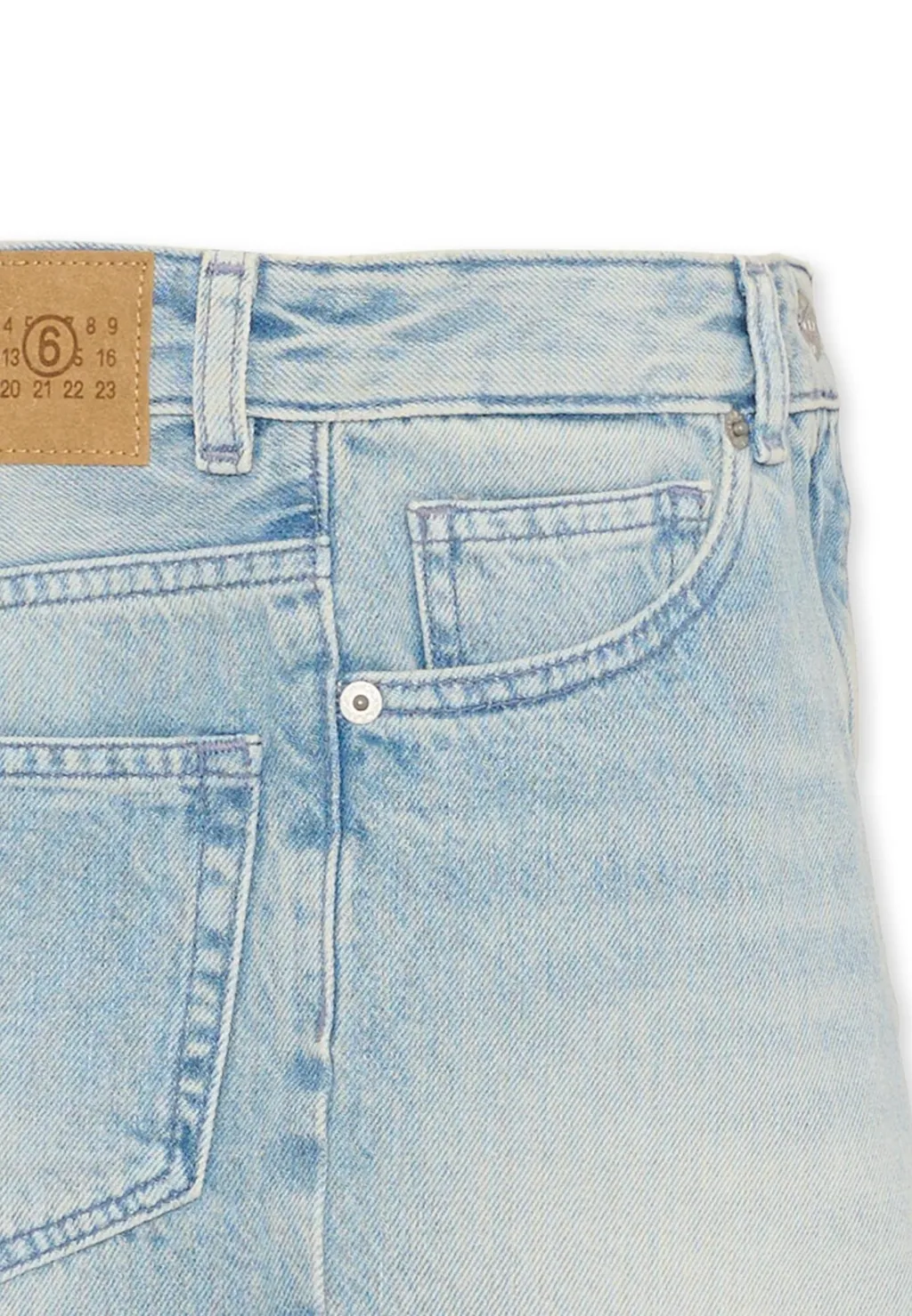 Denim Skirt With Logo