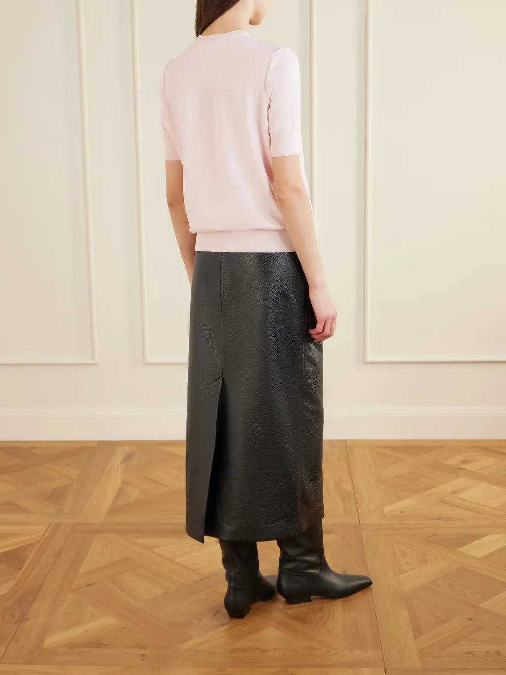 Crew Neck Knitted T-Shirt