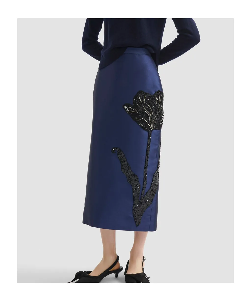 Pencil Midi Skirt