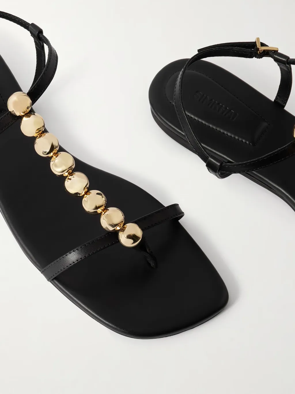 Amaya Embellished Leather Flats