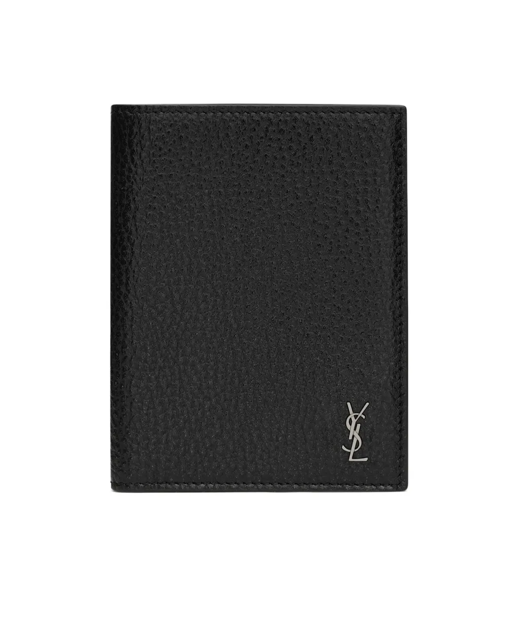 Saint Laurent Tiny Cassandre Credit Card Wallet