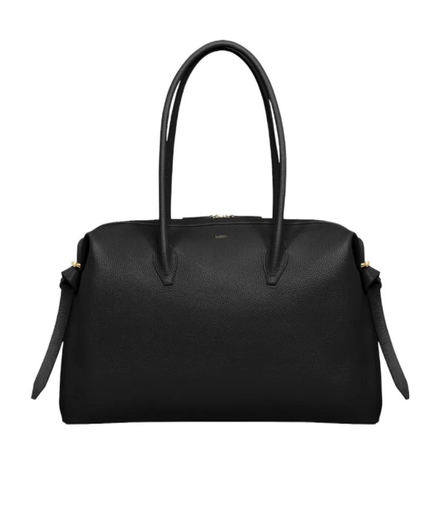 Arge Brioche Duffle - Black Pebble Grained Leather
