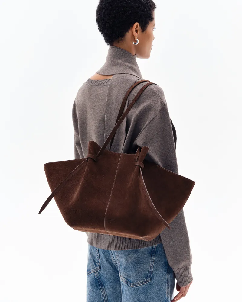 Large Mochi - Chocolate Suede