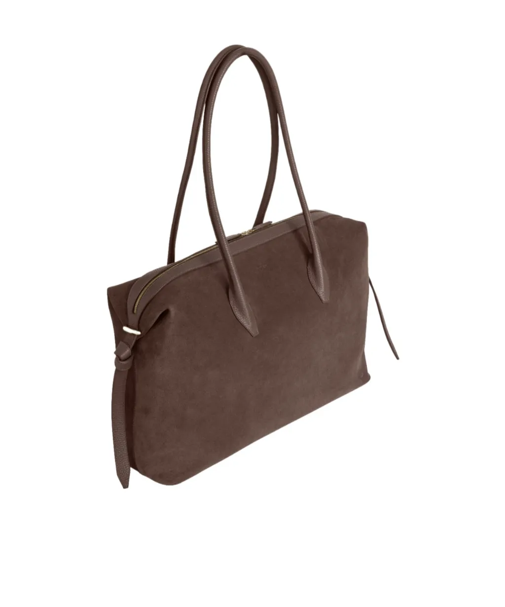 Large Brioche Duffle - Nutmeg Suede