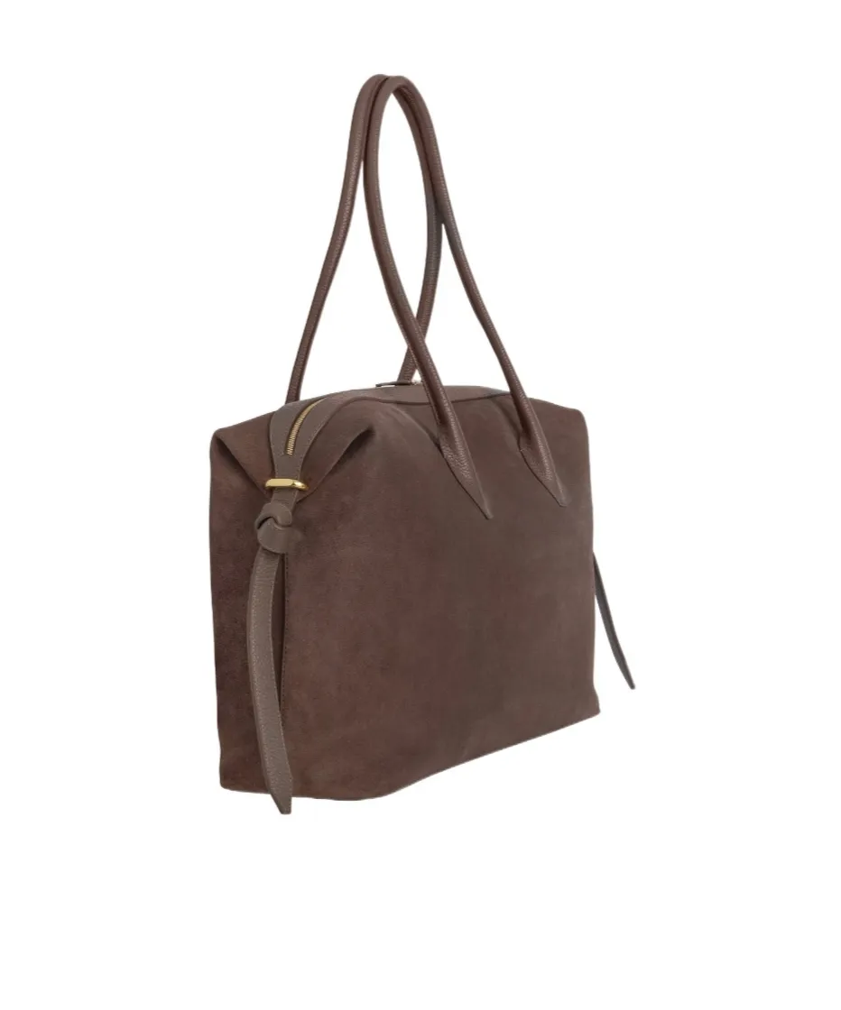Large Brioche Duffle - Nutmeg Suede