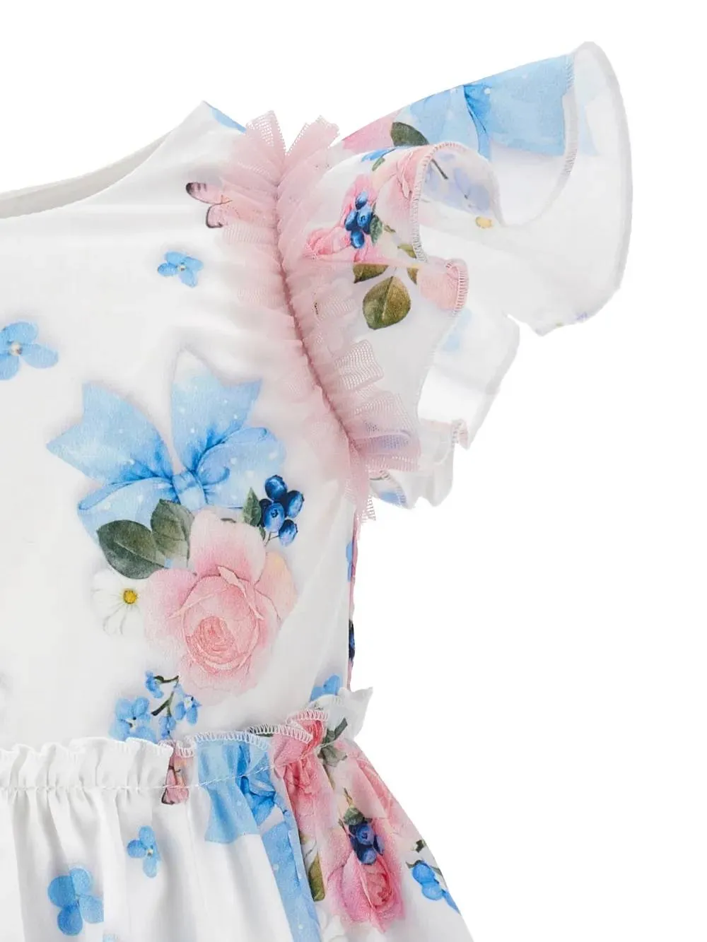 Ruffled Floral-Print Dress