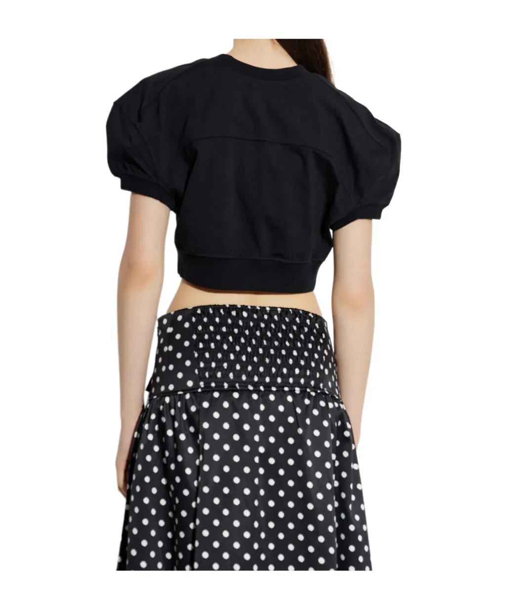 Vivienne Westwood Logo Embroidered Cropped Top