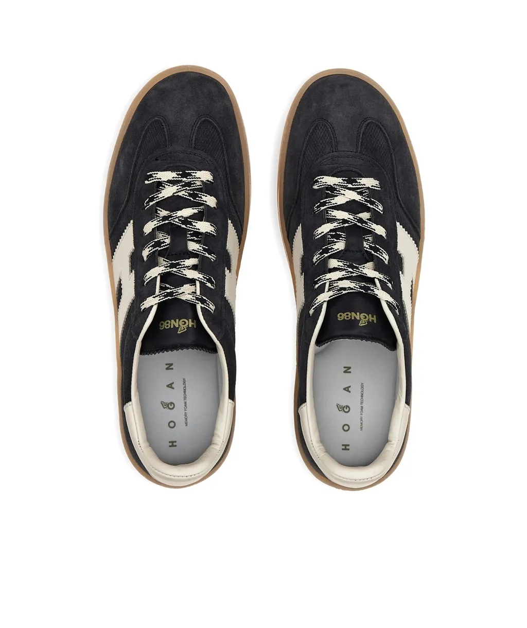 Hogan Logo-Patch Lace-Up Sneakers