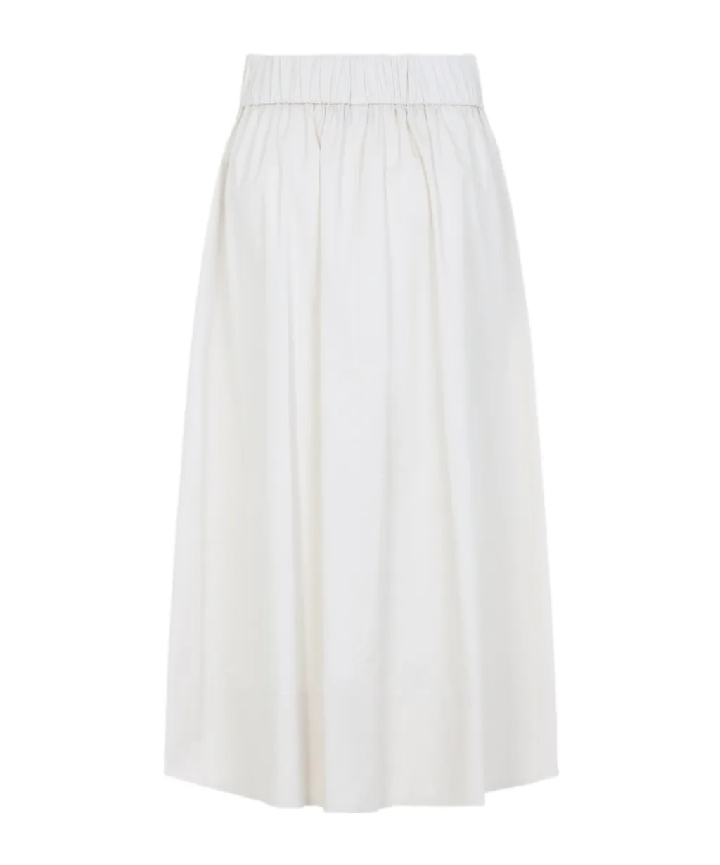 Side-Pockets Midi Skirt