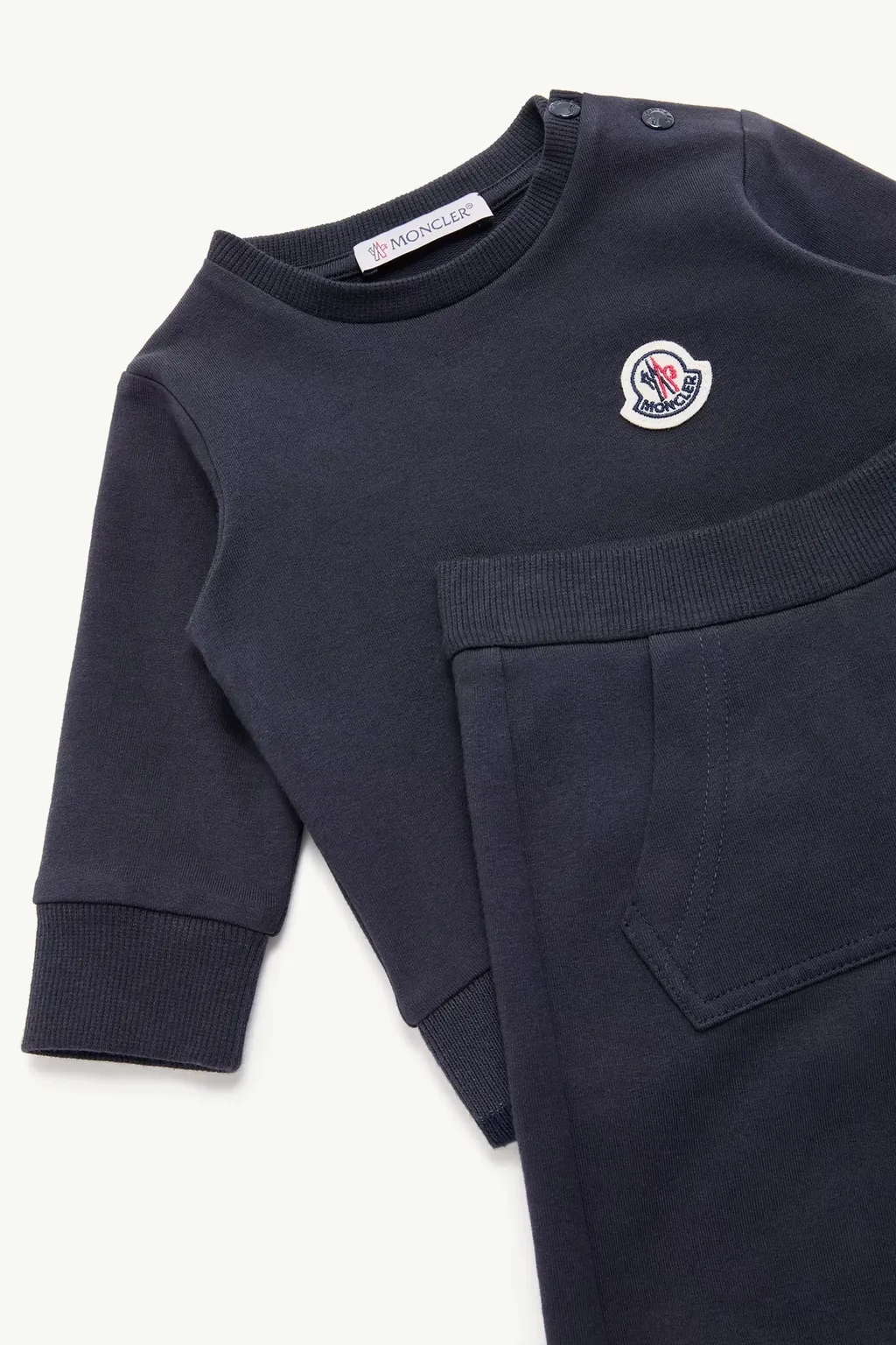 Moncler Enfant Tricolor-Trimmed Sweatsuit Set