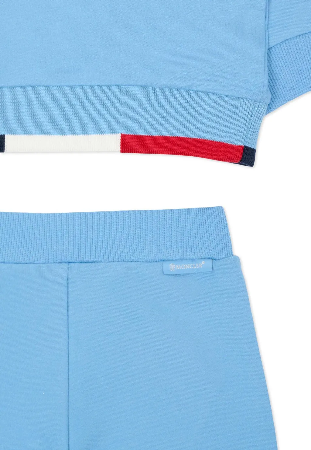 Moncler Enfant Tricolor-Trimmed Sweatsuit Set