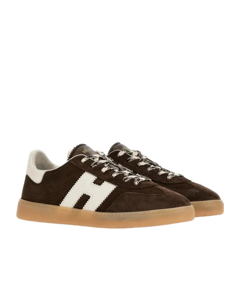 Hogan Logo-Patch Lace-Up Sneakers