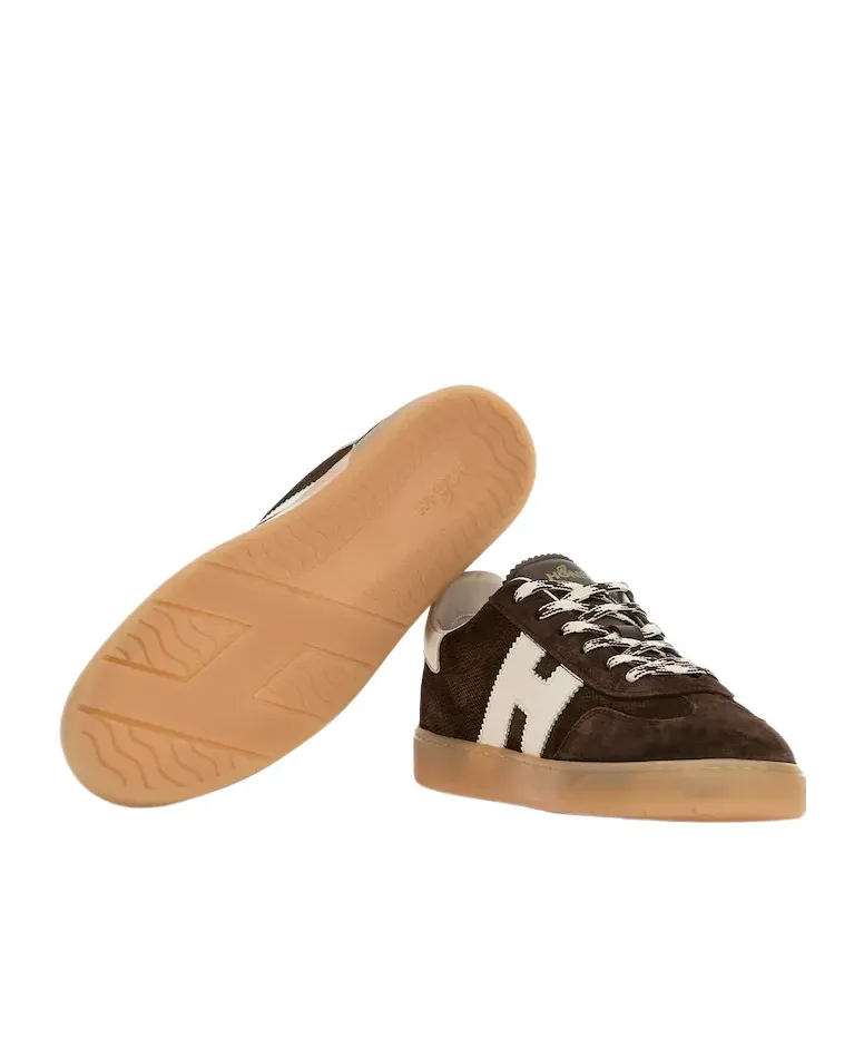 Hogan Logo-Patch Lace-Up Sneakers