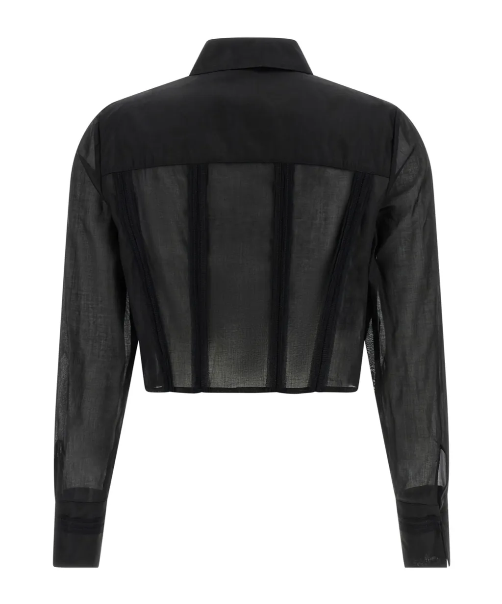 Elisabetta Franchi Flap And Embroideried Shirt