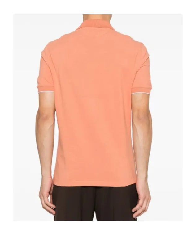 Brunello Cucinelli Logo Detailed Short-Sleeved Polo Shirt