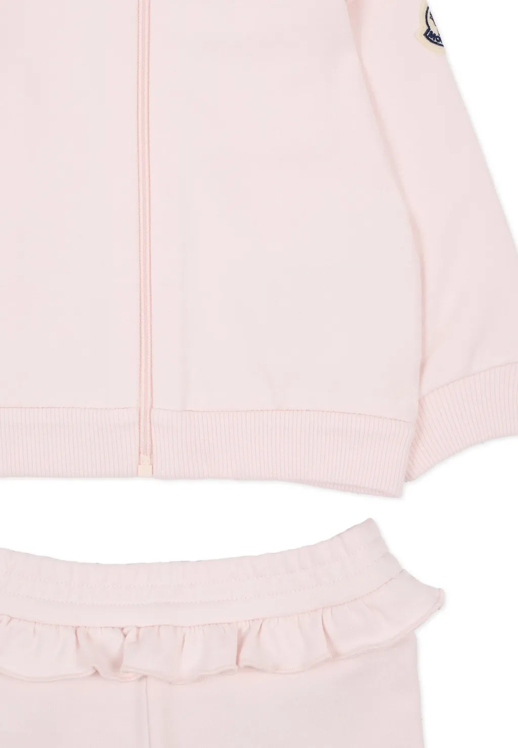 Moncler Enfant Ruffle-Trimmed Logo Embroidered Set