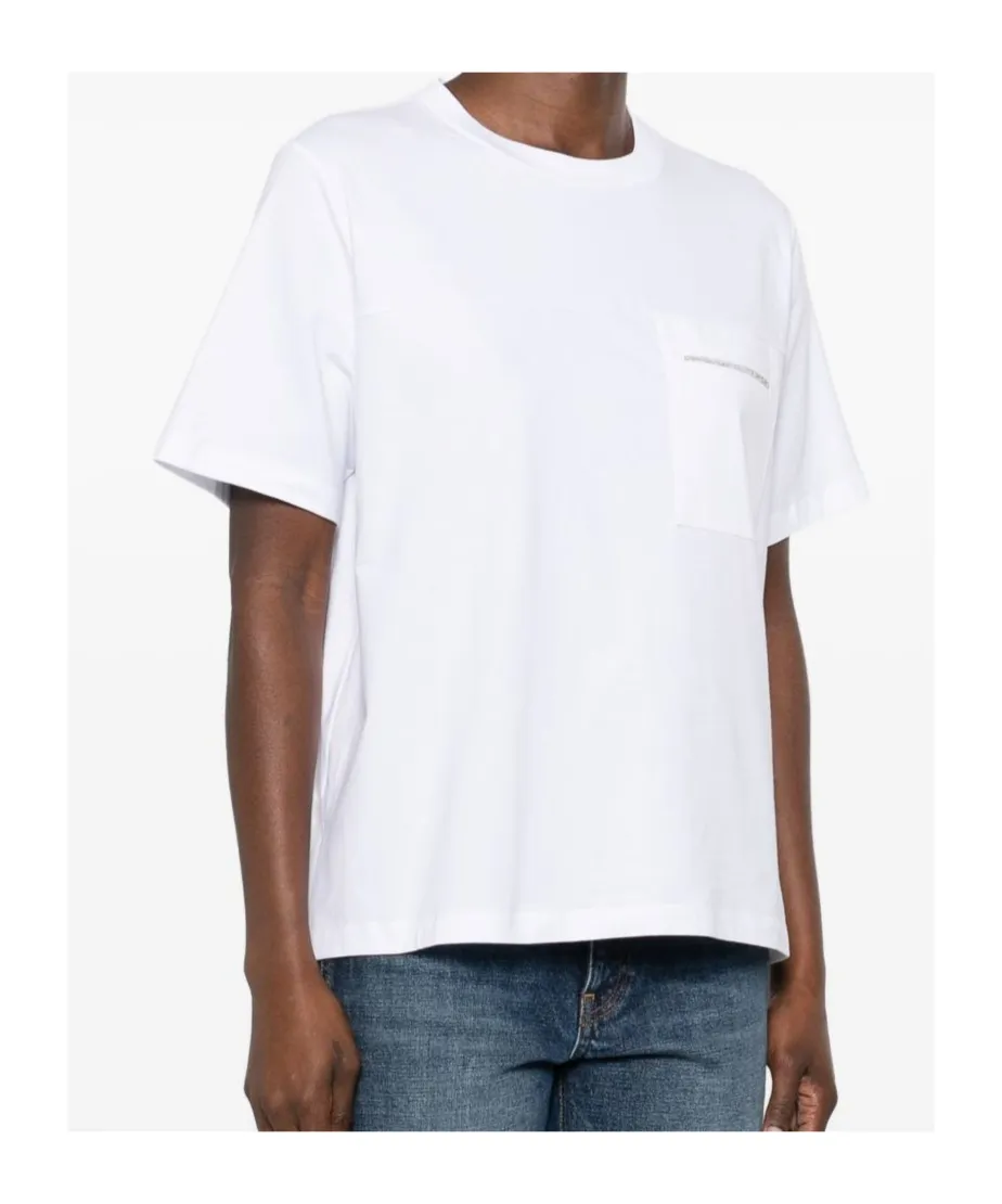 Peserico Short Sleeved Embellished T-Shirt