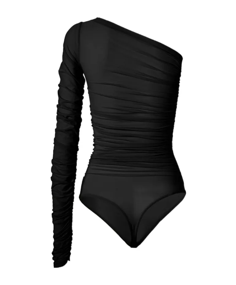 Sheer Drape Thong Body