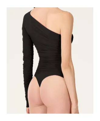 Sheer Drape Thong Body