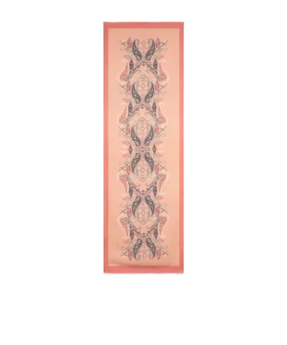 Modal Jacquard Scarf With Floral Paisley Motif