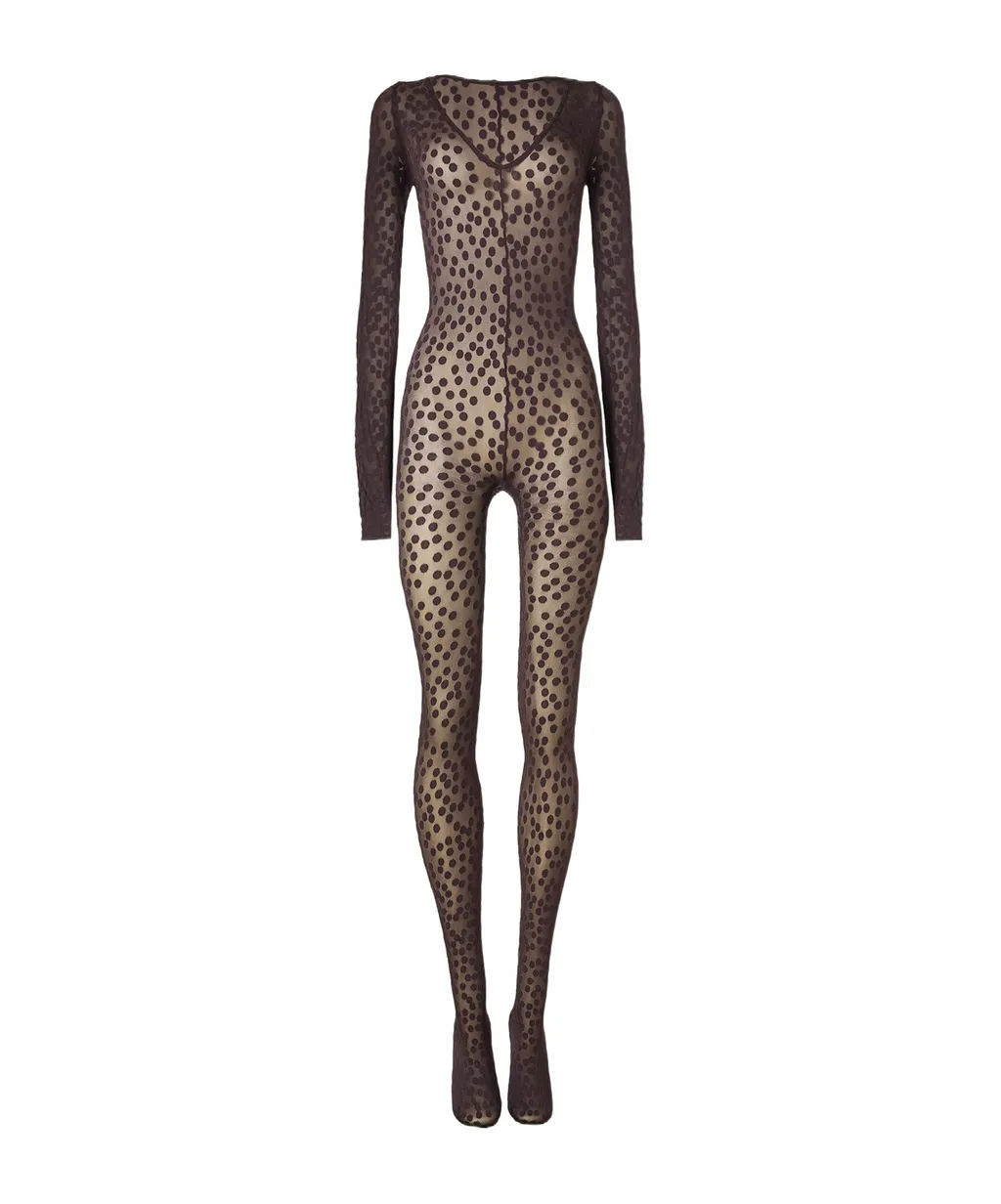Dots-Pattern Catsuit