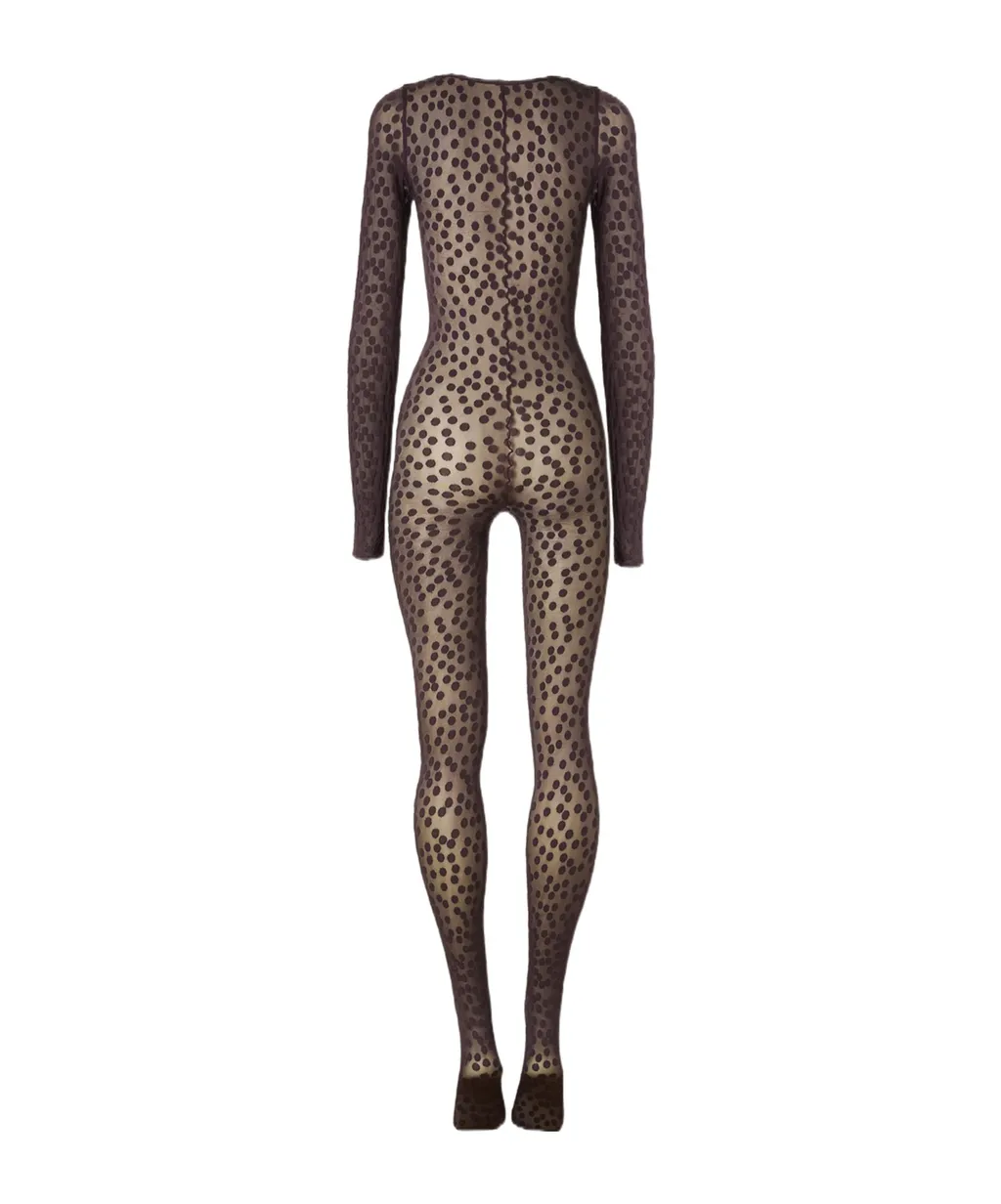 Dots-Pattern Catsuit