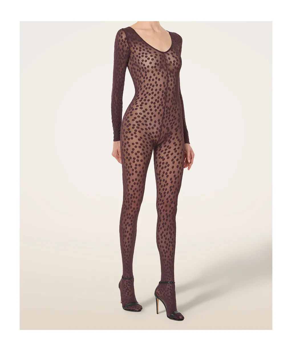Dots-Pattern Catsuit