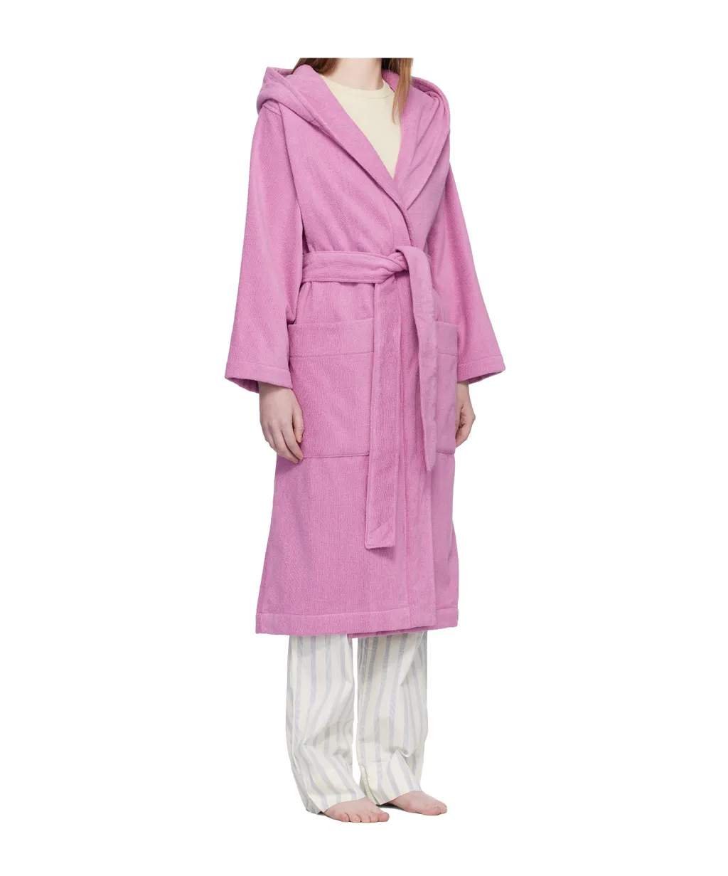 Lace-Up Hooded Bathrobe