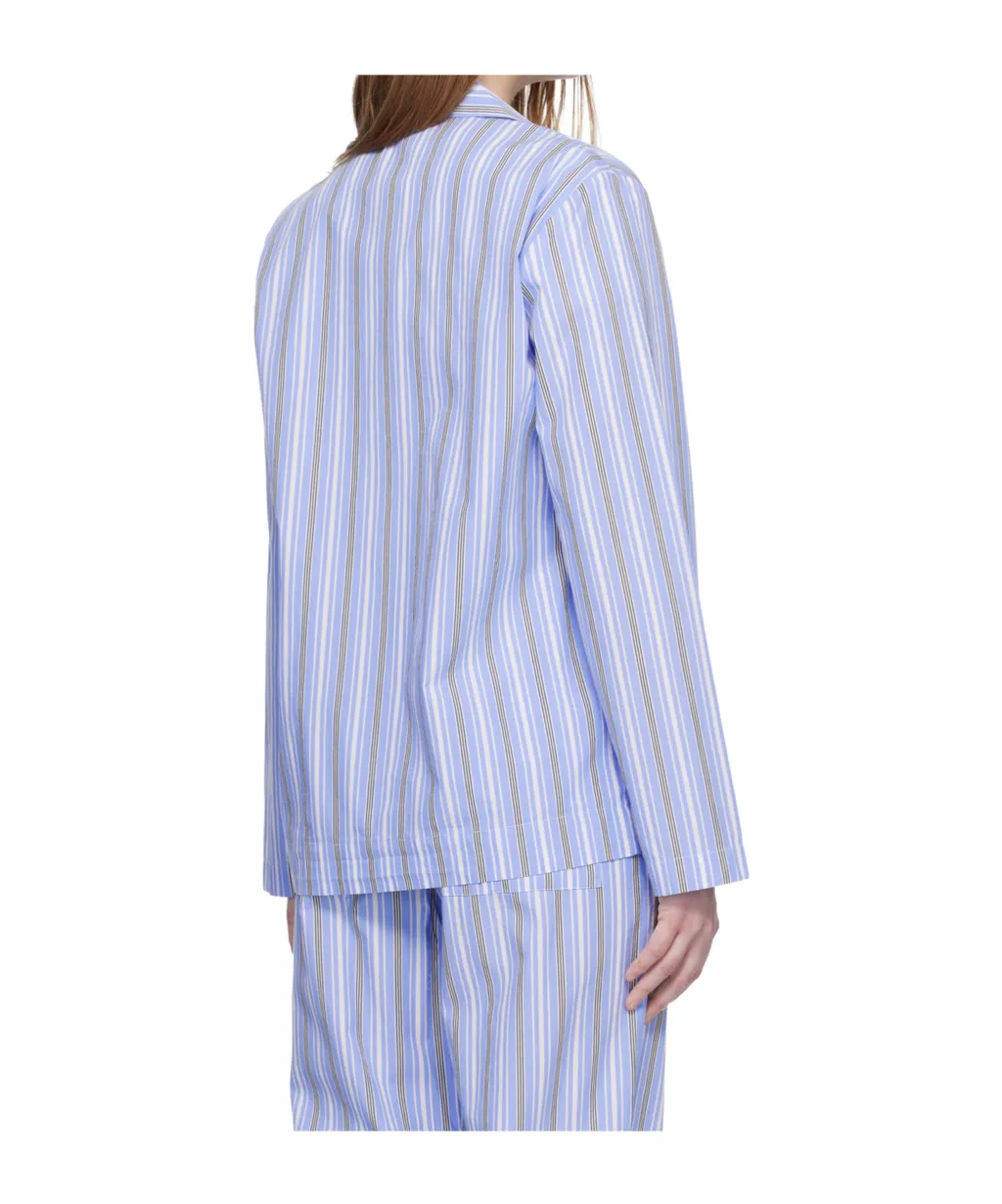 Long-Sleeved Striped Pajama Shirt