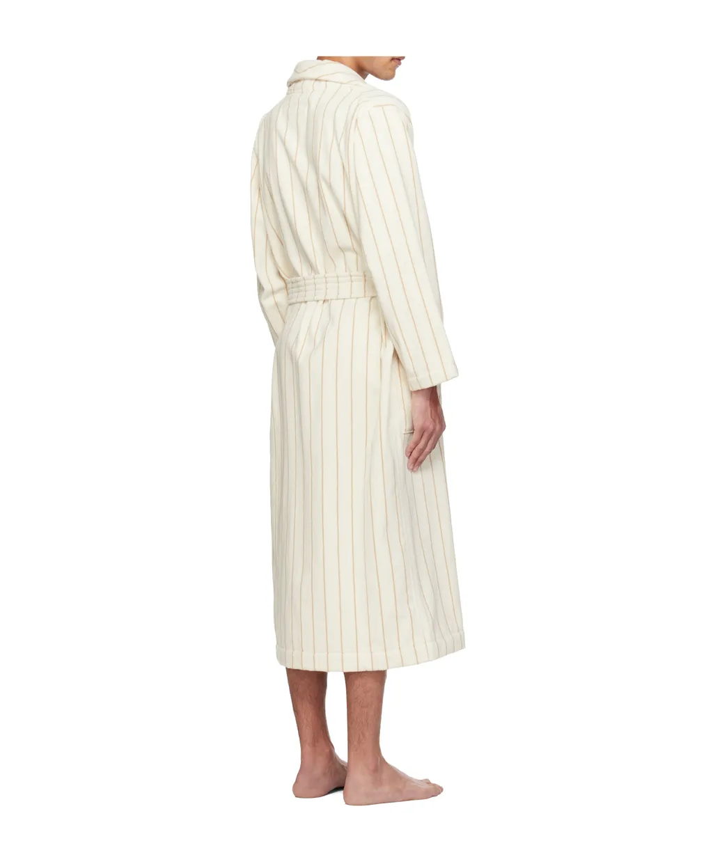 Striped Bathrobe With Ties