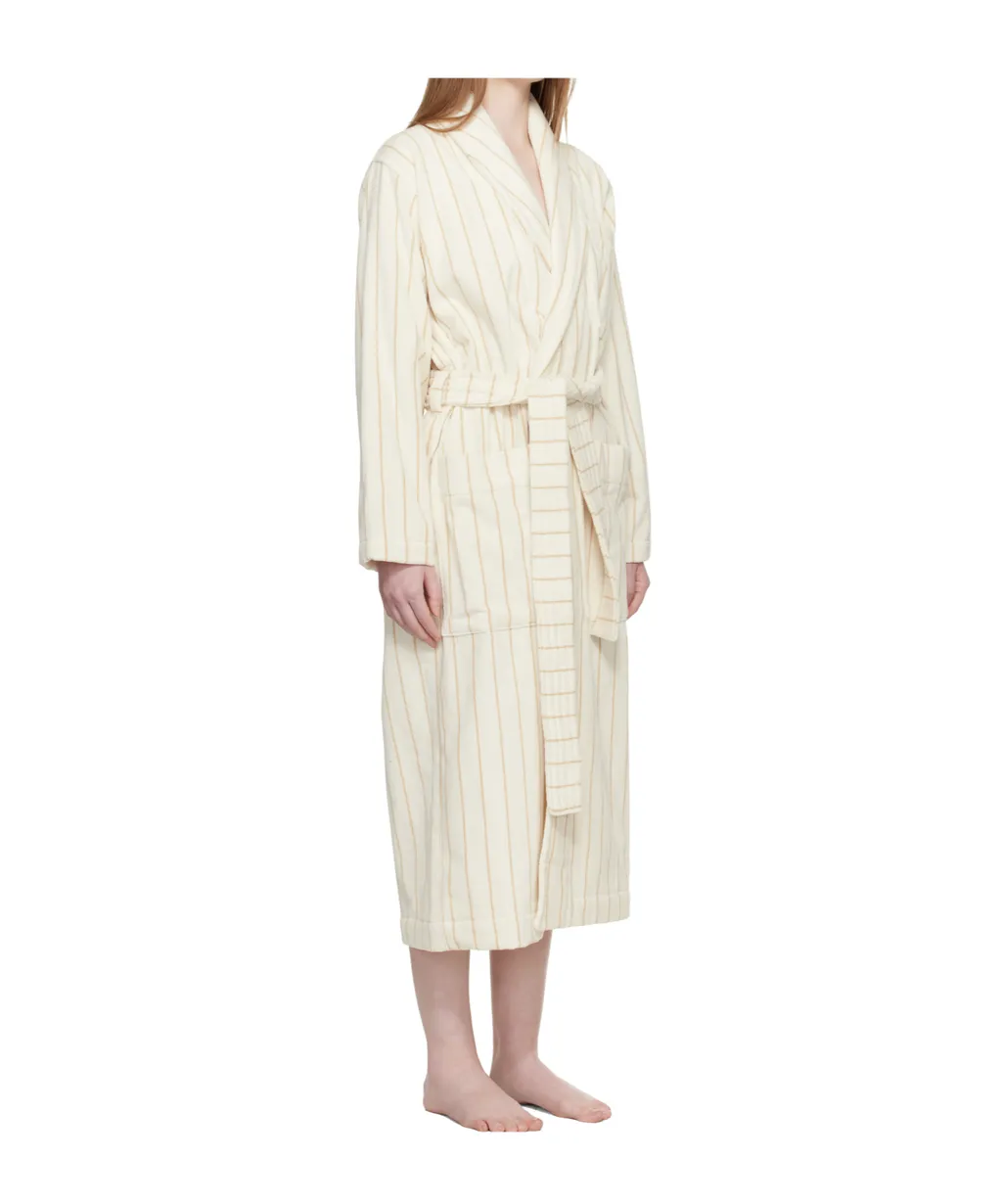 Striped Bathrobe With Ties