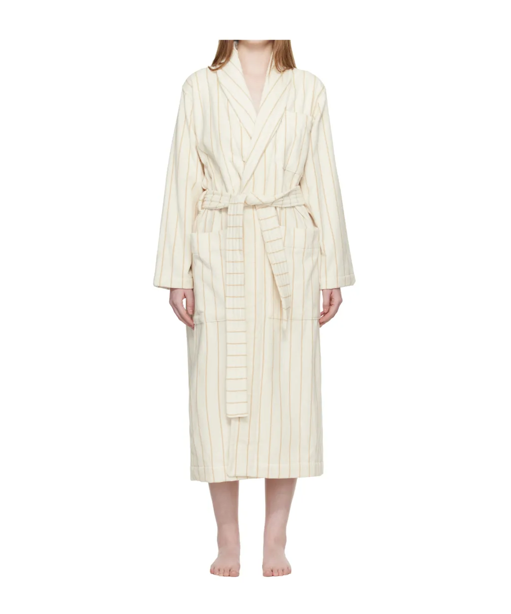 Striped Bathrobe With Ties