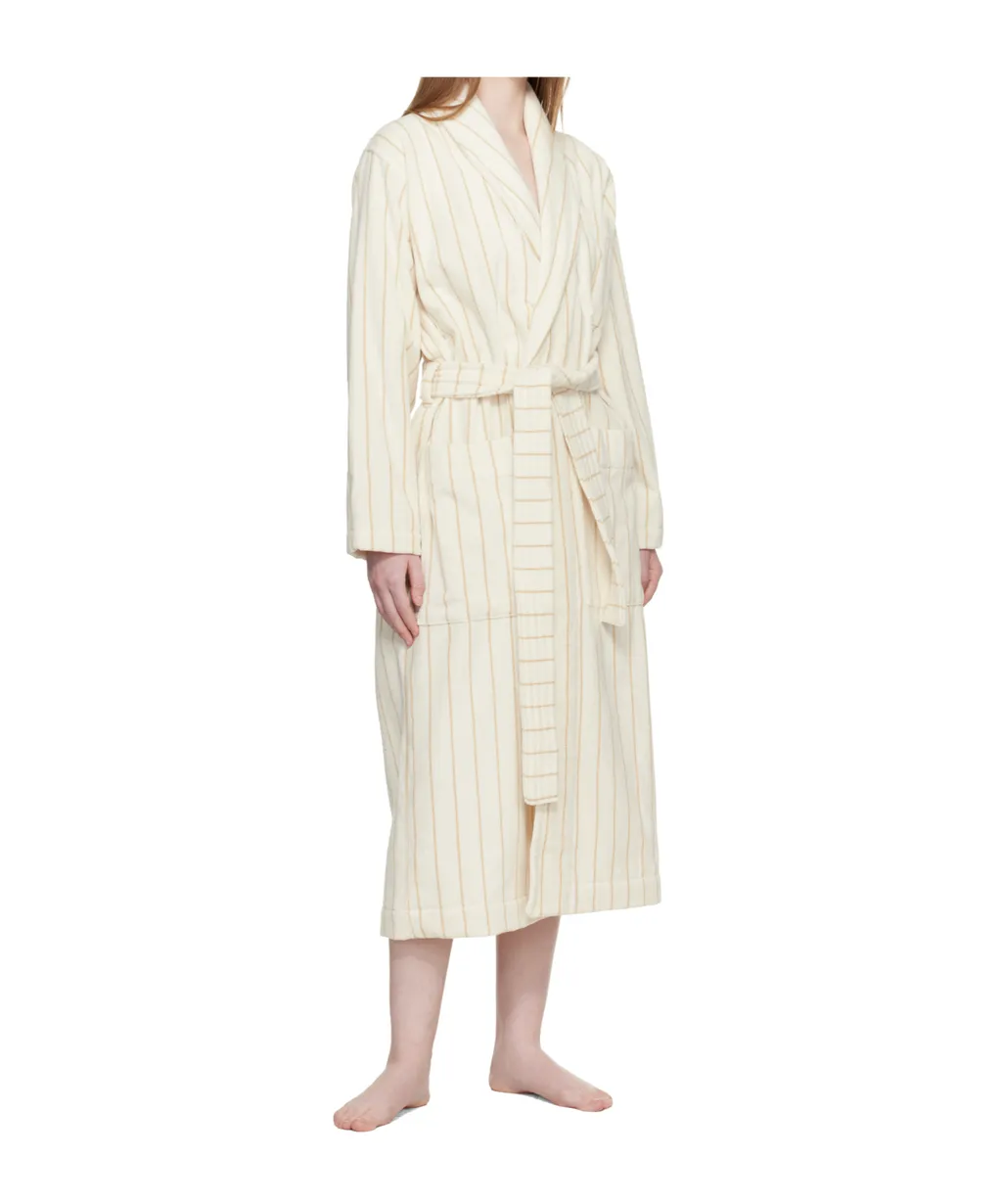 Striped Bathrobe With Ties