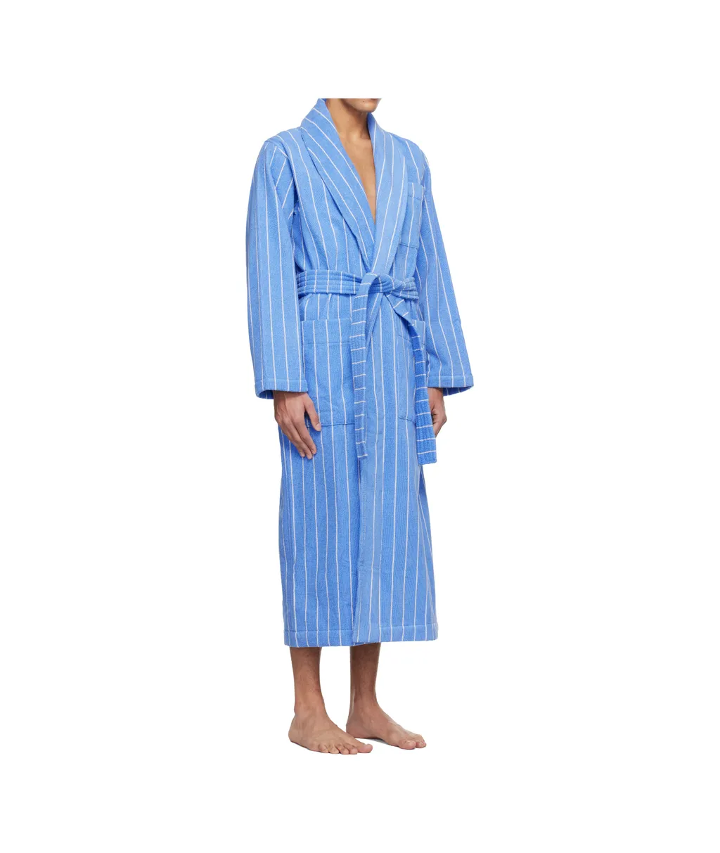 Striped Bathrobe With Ties