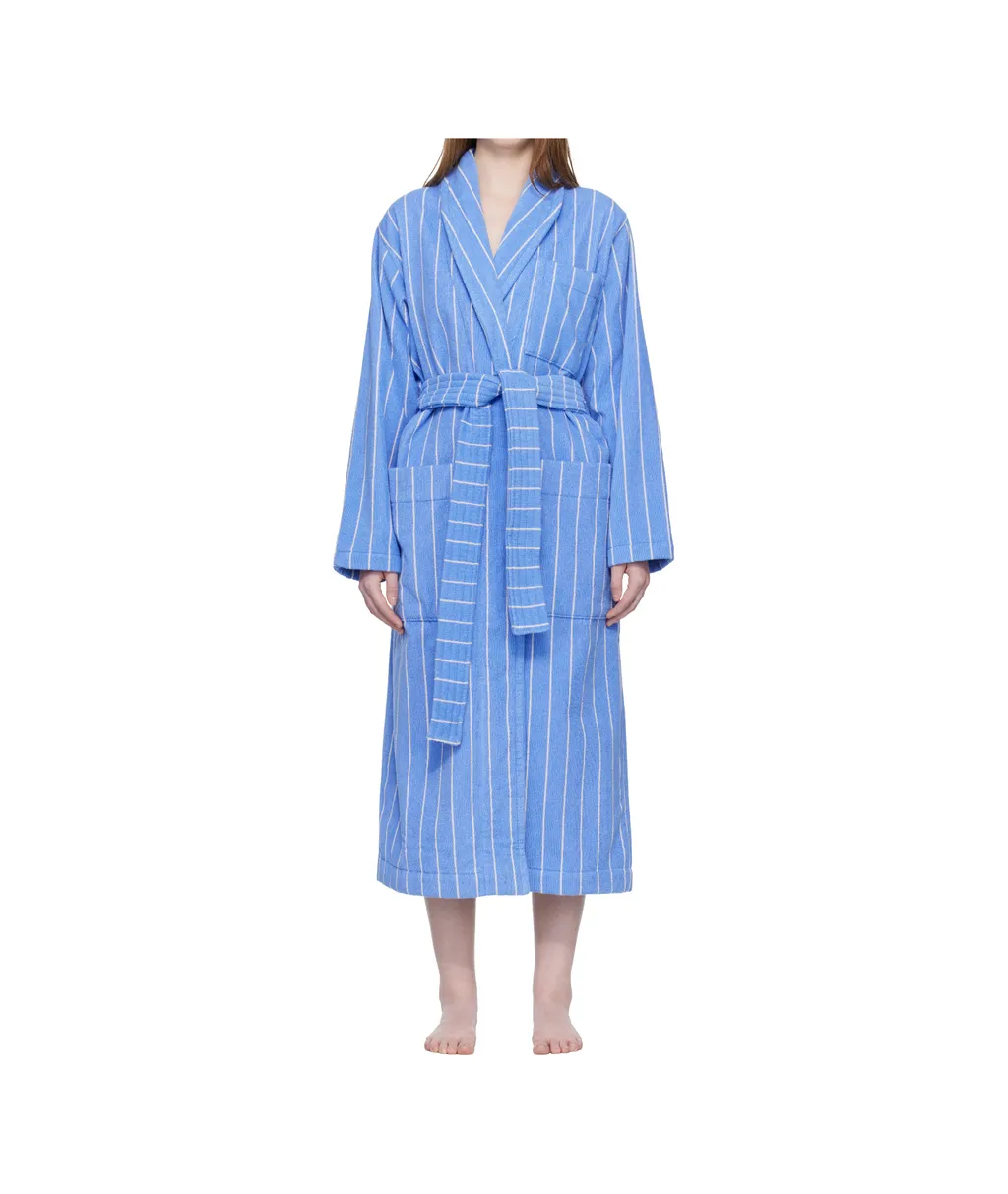 Striped Bathrobe With Ties