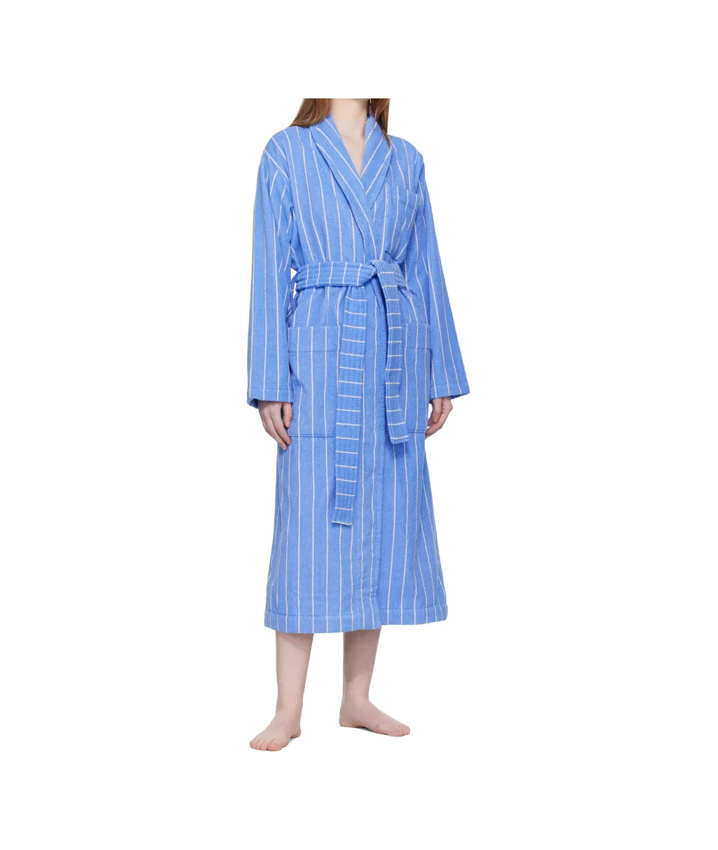 Striped Bathrobe With Ties