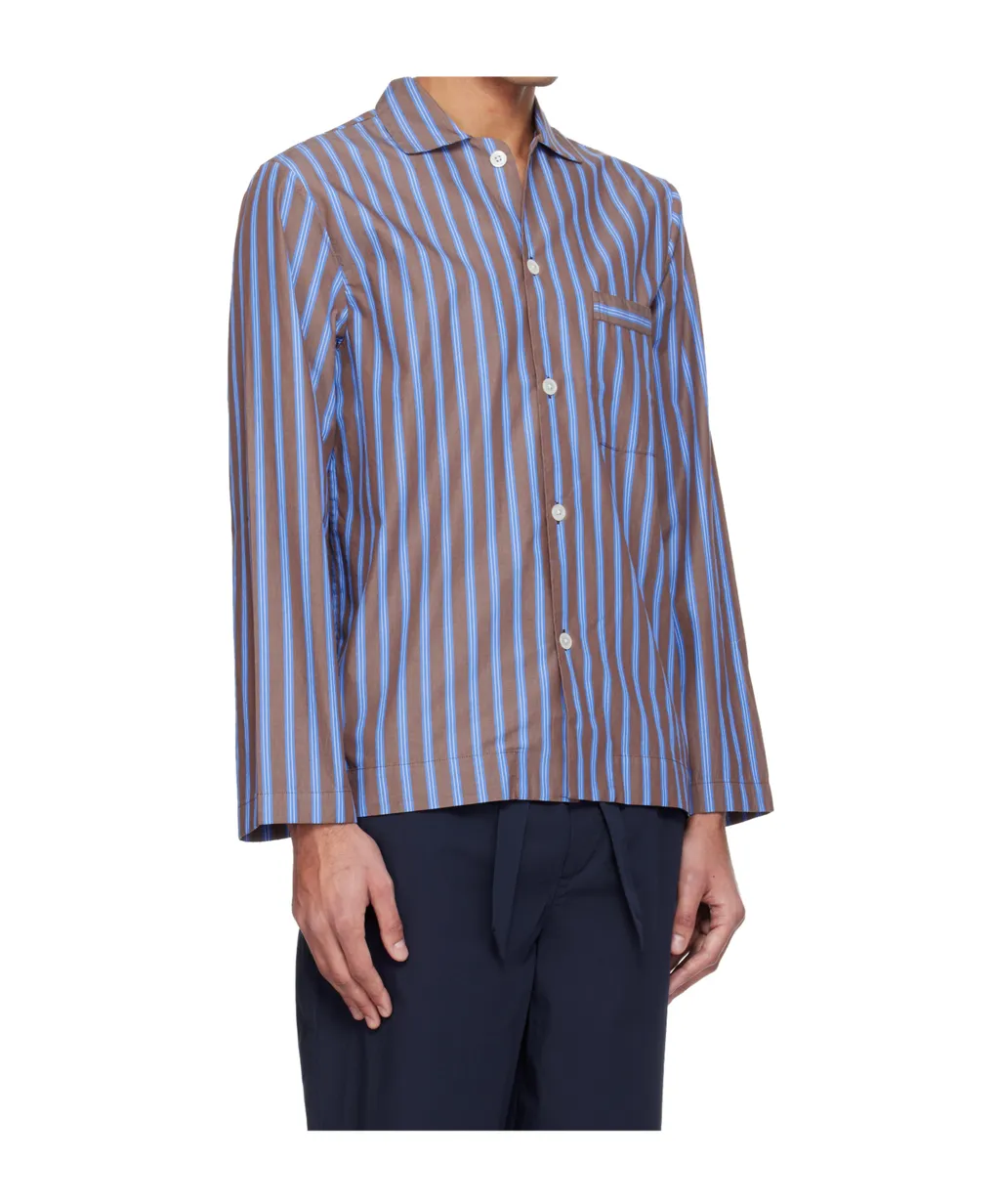 Striped Long-Sleeved Pajama Shirt
