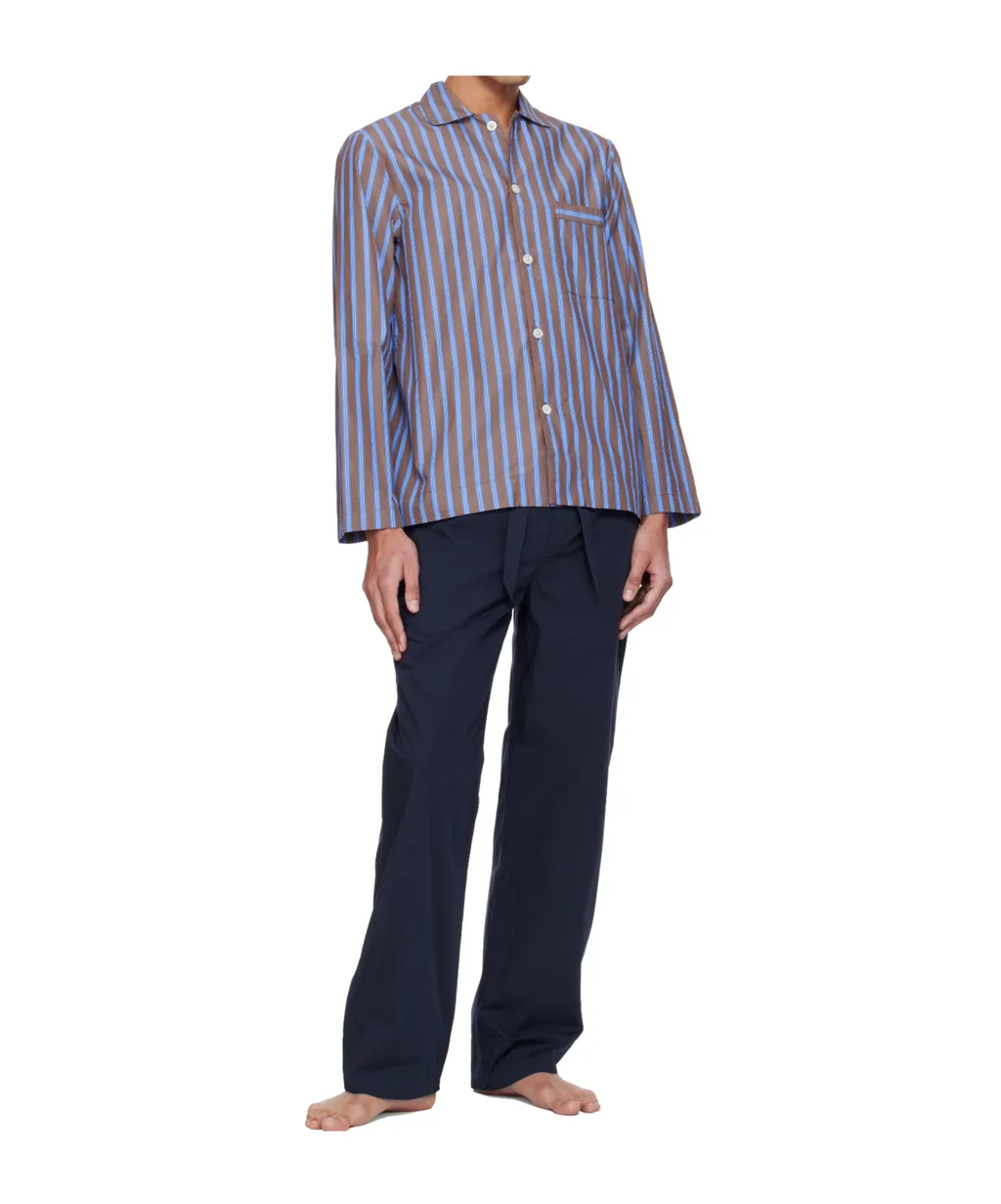 Striped Long-Sleeved Pajama Shirt