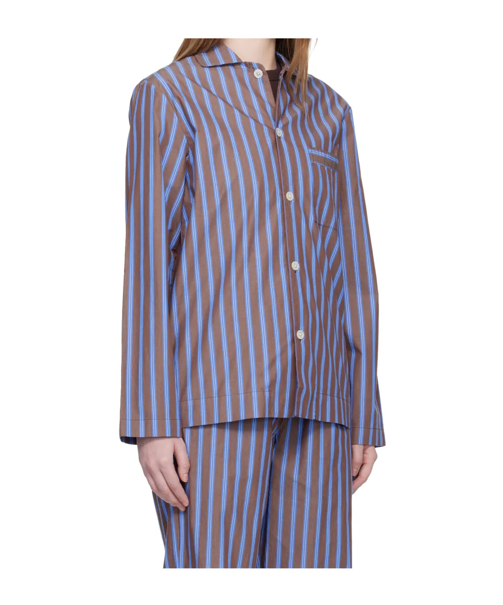 Striped Long-Sleeved Pajama Shirt