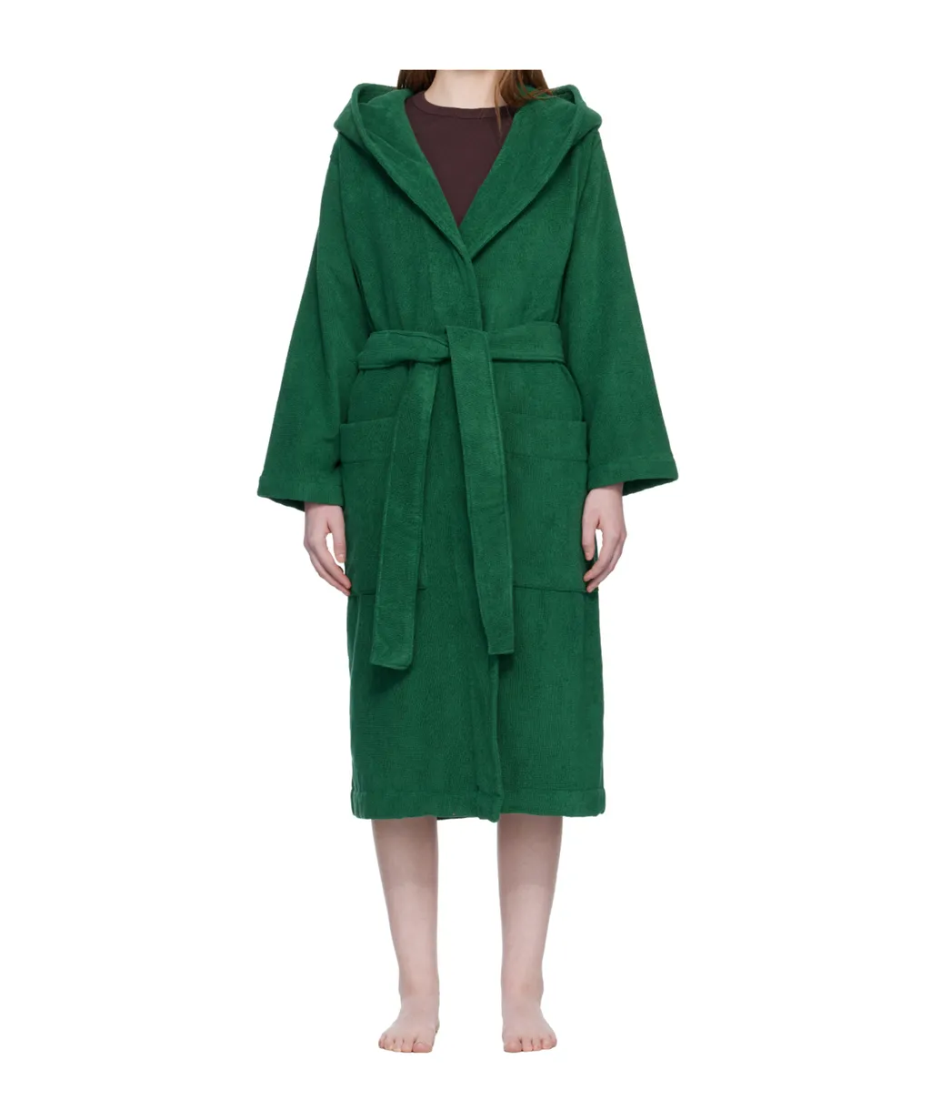 Lace-Up Hooded Bathrobe