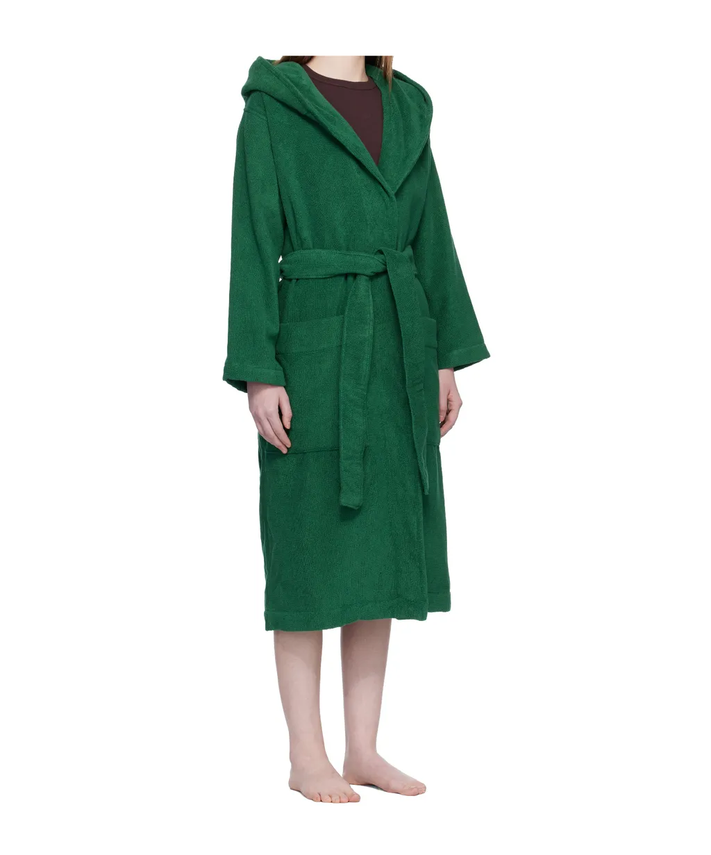 Lace-Up Hooded Bathrobe