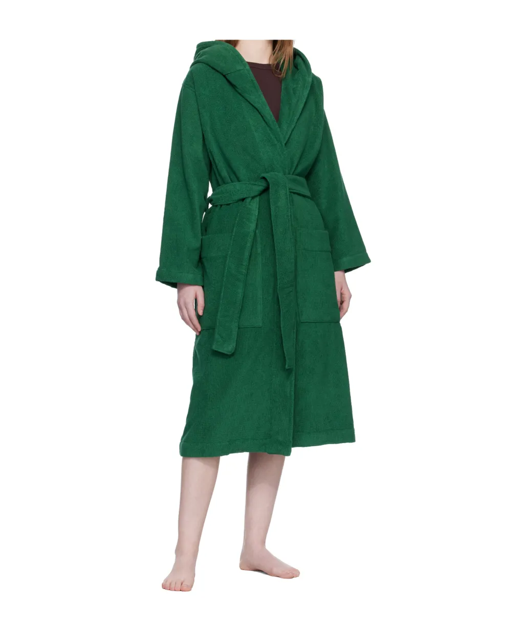 Lace-Up Hooded Bathrobe