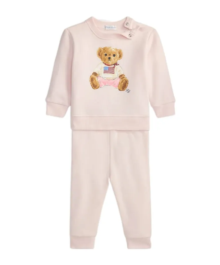 Teddy- Print Trousers Set