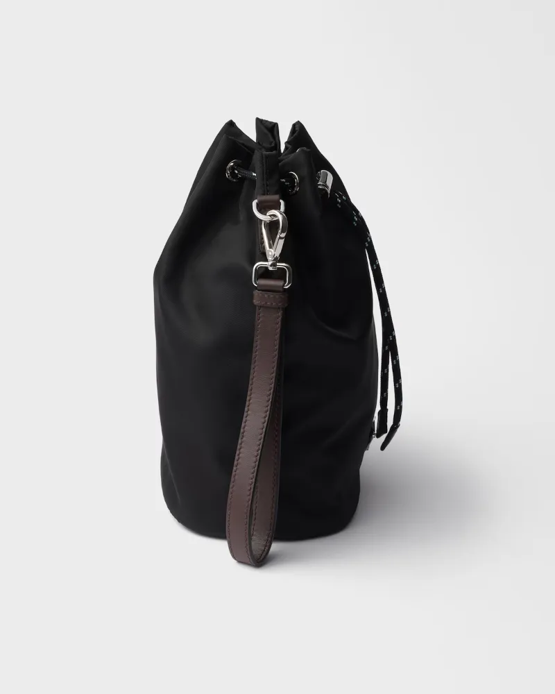 Prada Speedrock Re-Nylon And Leather Pouch