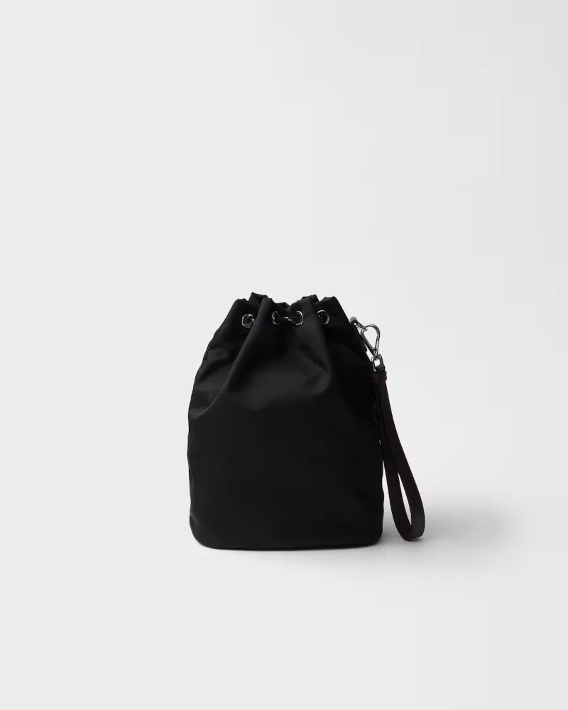 Prada Speedrock Re-Nylon And Leather Pouch